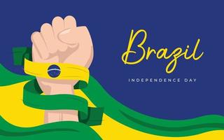 brasilien-unabhängigkeitstag-banner-design-vorlage vektor