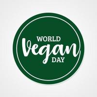 värld vegan dag hand dragen vektor bakgrund