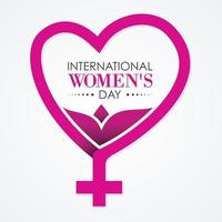 Brief zum internationalen Frauentag für Elementdesign vektor