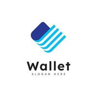 E-Wallet-Logo-Design-Vektor-Design-Vorlage vektor