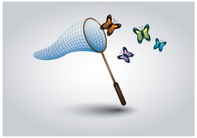 Gratis Butterfly Net Vector