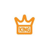 kung prinsessa krona kunglig elegant logotyp design vektor