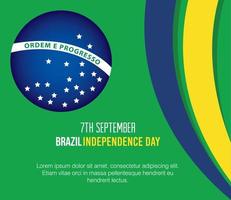 7. september, banner der feier des brasilien-unabhängigkeitstages