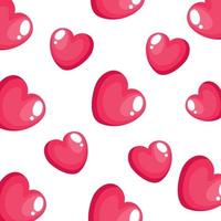 Hintergrund der niedlichen Herzen rosa Farbe vektor