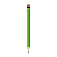penna grön Färg med suddgummi på vit bakgrund vektor