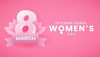 8. März. Internationaler Frauentag vektor