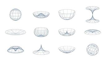 geometrische form des 3d-designs der kugel im technologiestil. abstrakte Kreisvektorillustration. vektor