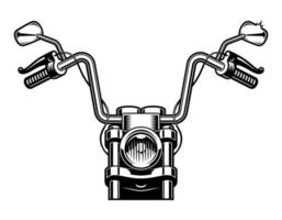 vektor illustration av en motorcykel handlebar