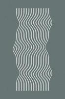 Plakatgrafik minimalistische Designvorlage Boho einfaches monochromes Grafikdesign vektor