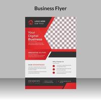 företags- företag abstrakt vektor mall för broschyr, affisch, företags- presentation, portfölj, flygblad, ett infographic med röd och svart Färg storlek a4.