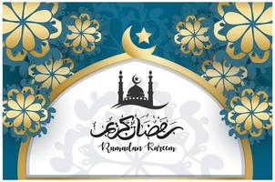 muslimischer neujahrshintergrund im monat ramadan islamischer illustrationsvektor vektor