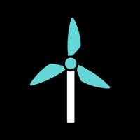 Symbol für Windmühlenvektor vektor