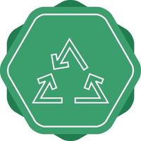 schöne Recycling-Pfeillinie Vektor-Symbol vektor