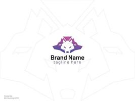 hund och räv logotyp design vektor