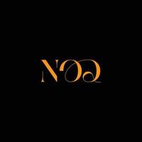 Noq-Brief-Logo-Design, Noq-Vektor-Logo, Noq mit Form, Noq-Vorlage mit passender Farbe, Noq-Logo einfach, elegant, Noq-Luxus-Logo, Noq-Vektor-Profi, Noq-Typografie, vektor