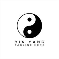 Yin-Yang-Logo-Design vektor