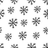 süßes schneeflockenmuster im modernen skandinavischen stil im vektor. abstraktes nordisches geometrisches Design für Winterdekorationsinnenraum, Druckplakate, tolle Karte, Bussines-Banner, Verpackung. vektor