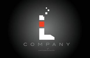 l Punkte Alphabet Buchstaben Logo Icon Design. Vorlagendesign für Unternehmen oder Unternehmen vektor