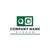 qo-Buchstaben-Logo-Design vektor