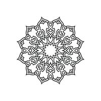 Blumen-Mandala-Vektordesigns. Mandala-Kunst-Hintergrund vektor