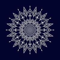 Blumen-Mandala-Hintergrund-Design-Vektor-Illustration vektor