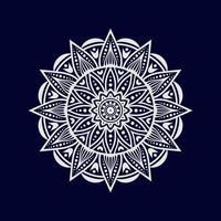 Blumen-Mandala-Hintergrund-Design-Vektor-Illustration vektor