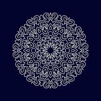 Blumen-Mandala-Hintergrund-Design-Vektor-Illustration vektor