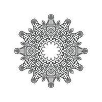 Blumen-Mandala-Vektordesigns. Mandala-Kunst-Hintergrund vektor