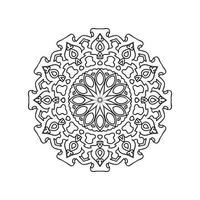 neue Mandala-Kunst-Vektor-Illustration vektor