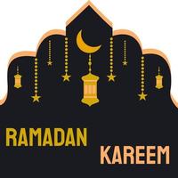 Abbildung eines Hintergrundes Ramadan Kareem mit Sternen. vektor