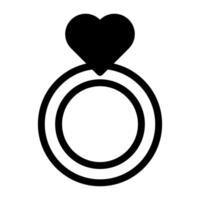 ring dualtone schwarz valentine illustration vektor und logo symbol neujahrssymbol perfekt.