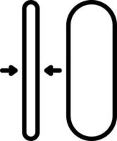 Liniensymbol für schlank vektor