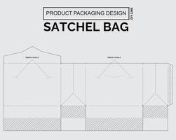 Produktverpackungsdesign Umhängetasche anpassen vektor