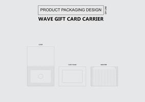 Wave-Geschenkkartenträger vektor