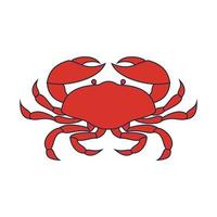 krabba vektor illustration design ikon