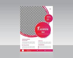 Design von Mode-Flyer-Vorlagen vektor