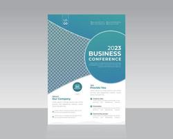 Business- oder Corporate-Marketing-Flyer-Vorlagendesign vektor