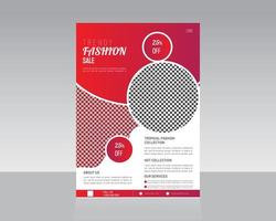 Design von Mode-Flyer-Vorlagen vektor