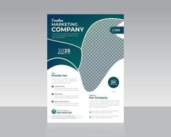 Business- oder Corporate-Marketing-Flyer-Vorlagendesign vektor