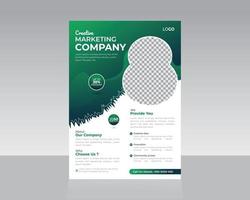 Business- oder Corporate-Marketing-Flyer-Vorlagendesign vektor