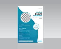 Flyer-Vorlagendesign für Medizin oder Gesundheitswesen vektor