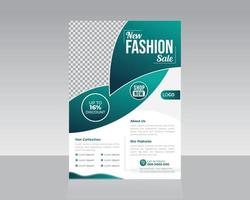 Design von Mode-Flyer-Vorlagen vektor