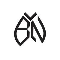 bn-Buchstaben-Logo-Design.bn kreatives ursprüngliches bn-Buchstaben-Logo-Design. bn kreatives Initialen-Buchstaben-Logo-Konzept. vektor