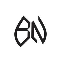 bn brev logotyp design.bn kreativ första bn brev logotyp design . bn kreativ initialer brev logotyp begrepp. vektor