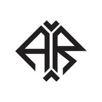 ar-Buchstaben-Logo-Design. ar-kreativer anfänglicher ar-Buchstaben-Logo-Entwurf. ar kreatives Initialen-Buchstaben-Logo-Konzept. vektor