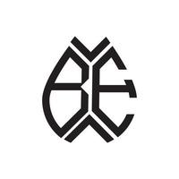 be letter logo design.be kreatives Anfangsbuchstabe-Logo-Design. Seien Sie kreativ Initialen schreiben Logo-Konzept. vektor