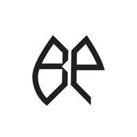 bp brev logotyp design.bp kreativ första bp brev logotyp design . bp kreativ initialer brev logotyp begrepp. vektor