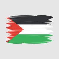 palestina flagga borsta vektor