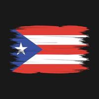 puerto rico flagga borsta vektor