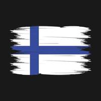 finland flagga borsta vektor